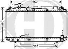 Diederichs 8668603 - Радиатор, охлаждане на двигателя vvparts.bg