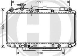 Diederichs 8668602 - Радиатор, охлаждане на двигателя vvparts.bg