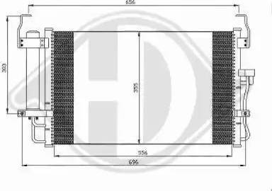 Diederichs 8684300 - Кондензатор, климатизация vvparts.bg