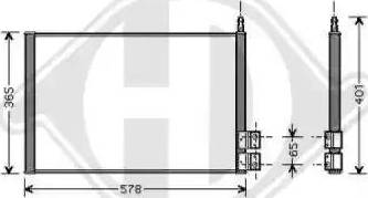 Diederichs 8140400 - Кондензатор, климатизация vvparts.bg