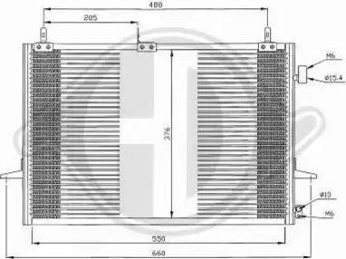 Diederichs 8143300 - Кондензатор, климатизация vvparts.bg