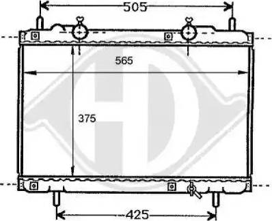 Diederichs 8109149 - Радиатор, охлаждане на двигателя vvparts.bg