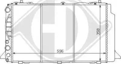Diederichs 8101122 - Радиатор, охлаждане на двигателя vvparts.bg