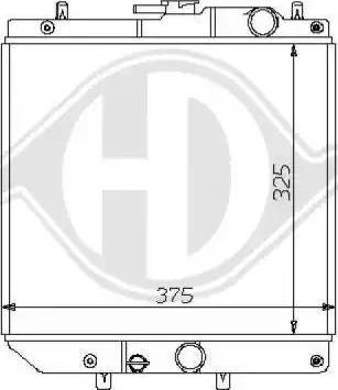 Diederichs 8108110 - Радиатор, охлаждане на двигателя vvparts.bg