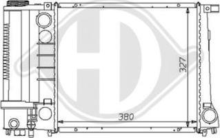 Diederichs 8102166 - Радиатор, охлаждане на двигателя vvparts.bg