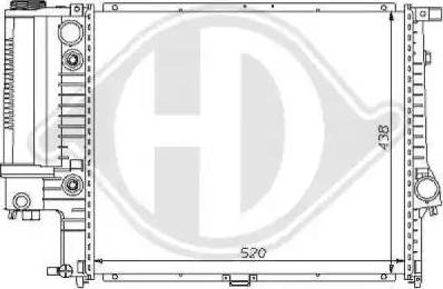 Diederichs 8102162 - Радиатор, охлаждане на двигателя vvparts.bg