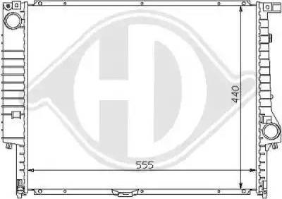 Diederichs 8102171 - Радиатор, охлаждане на двигателя vvparts.bg