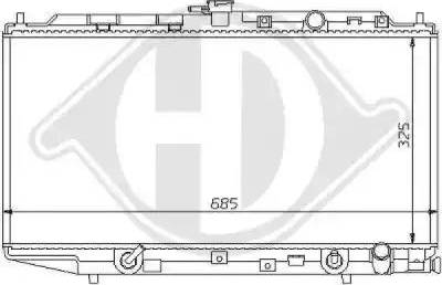 Diederichs 8111100 - Радиатор, охлаждане на двигателя vvparts.bg