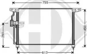 Diederichs 8184400 - Кондензатор, климатизация vvparts.bg