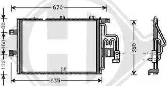 Diederichs 8181301 - Кондензатор, климатизация vvparts.bg