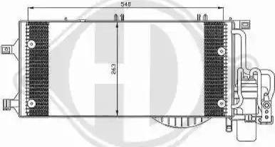 Diederichs 8181302 - Кондензатор, климатизация vvparts.bg