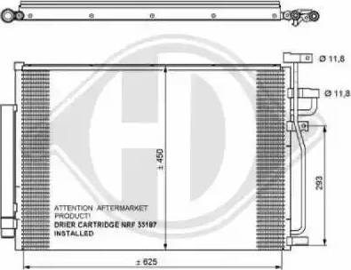 Diederichs 8187000 - Кондензатор, климатизация vvparts.bg