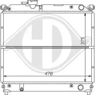 Diederichs 8136101 - Радиатор, охлаждане на двигателя vvparts.bg