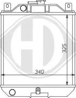 Diederichs 8136103 - Радиатор, охлаждане на двигателя vvparts.bg