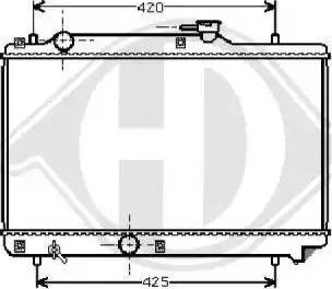 Diederichs 8136115 - Радиатор, охлаждане на двигателя vvparts.bg