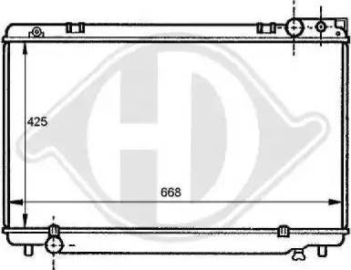 Diederichs 8137168 - Радиатор, охлаждане на двигателя vvparts.bg