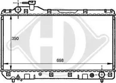 Diederichs 8137178 - Радиатор, охлаждане на двигателя vvparts.bg