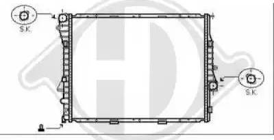 Diederichs 8129011 - Радиатор, охлаждане на двигателя vvparts.bg