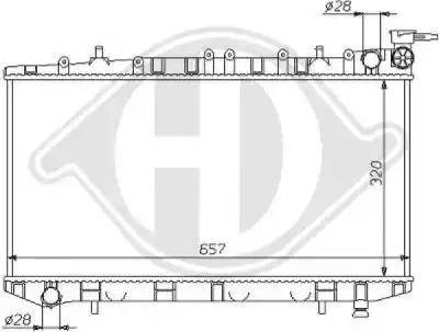 Diederichs 8124143 - Радиатор, охлаждане на двигателя vvparts.bg