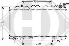 Diederichs 8124159 - Радиатор, охлаждане на двигателя vvparts.bg