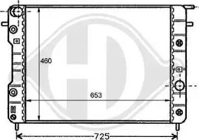 Diederichs 8125201 - Радиатор, охлаждане на двигателя vvparts.bg