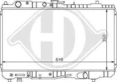 Diederichs 8120137 - Радиатор, охлаждане на двигателя vvparts.bg