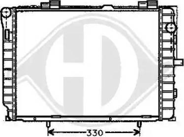 Diederichs 8121176 - Радиатор, охлаждане на двигателя vvparts.bg