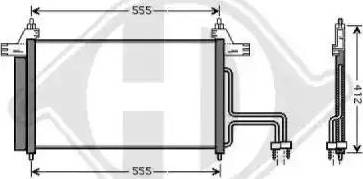 Diederichs 8346200 - Кондензатор, климатизация vvparts.bg