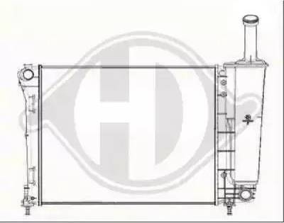 Diederichs 8340505 - Радиатор, охлаждане на двигателя vvparts.bg