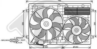 Diederichs 8229503 - Вентилатор, охлаждане на двигателя vvparts.bg
