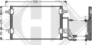 Diederichs 8224500 - Кондензатор, климатизация vvparts.bg