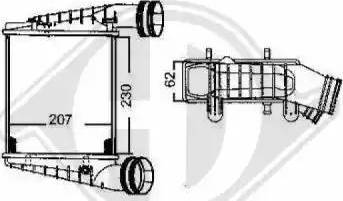 Diederichs 8224606 - Интеркулер (охладител за въздуха на турбината) vvparts.bg