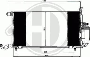 Diederichs 8743005 - Кондензатор, климатизация vvparts.bg