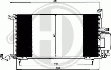 Diederichs 8743001 - Кондензатор, климатизация vvparts.bg