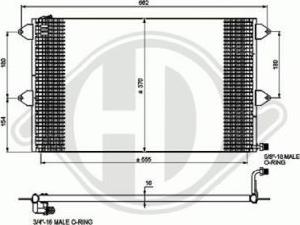 Diederichs 8742205 - Радиатор, охлаждане на двигателя vvparts.bg