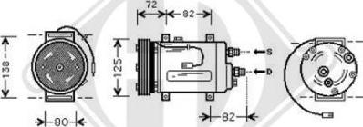 Diederichs 7101602 - Компресор, климатизация vvparts.bg