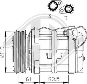 Diederichs 7762100 - Компресор, климатизация vvparts.bg