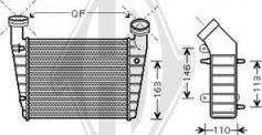 Diederichs DCA1003 - Интеркулер (охладител за въздуха на турбината) vvparts.bg