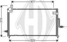 Diederichs DCC1495 - Кондензатор, климатизация vvparts.bg