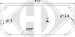 Diederichs DCC1401 - Кондензатор, климатизация vvparts.bg