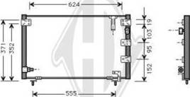 Diederichs DCC1410 - Кондензатор, климатизация vvparts.bg