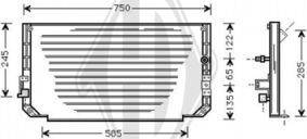 Diederichs DCC1412 - Кондензатор, климатизация vvparts.bg