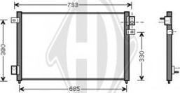 Diederichs DCC1481 - Кондензатор, климатизация vvparts.bg