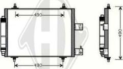 Diederichs DCC1587 - Кондензатор, климатизация vvparts.bg