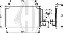 Diederichs DCC1532 - Кондензатор, климатизация vvparts.bg