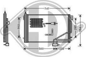 Diederichs DCC1688 - Кондензатор, климатизация vvparts.bg