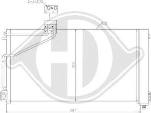 Diederichs DCC1687 - Кондензатор, климатизация vvparts.bg