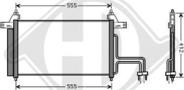 Diederichs DCC1620 - Кондензатор, климатизация vvparts.bg