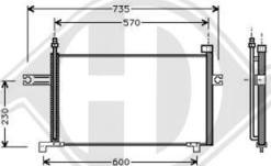 Diederichs DCC1093 - Кондензатор, климатизация vvparts.bg