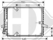 Diederichs DCC1041 - Кондензатор, климатизация vvparts.bg